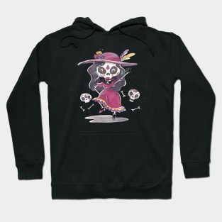 Dancing Day of the Dead La Calavera Catrina Hoodie